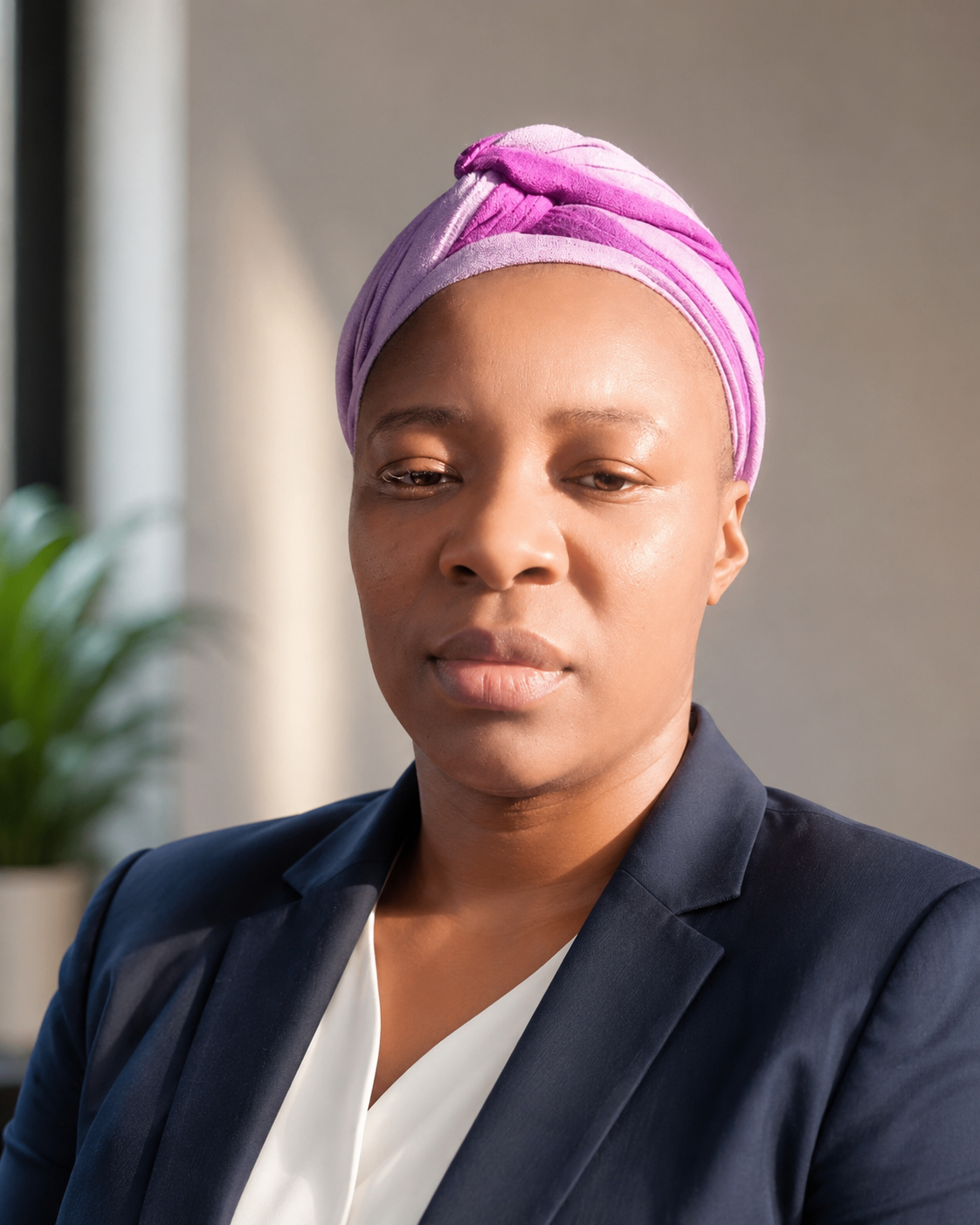 Precious Sibongile Myeza in a professional setting.